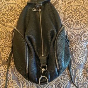 Rebecca Minkoff Julian Black Leather Backpack-medium